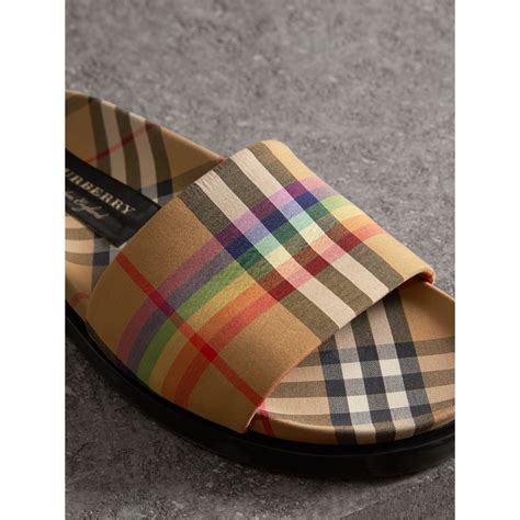 burberry slides womens|burberry vintage check slides.